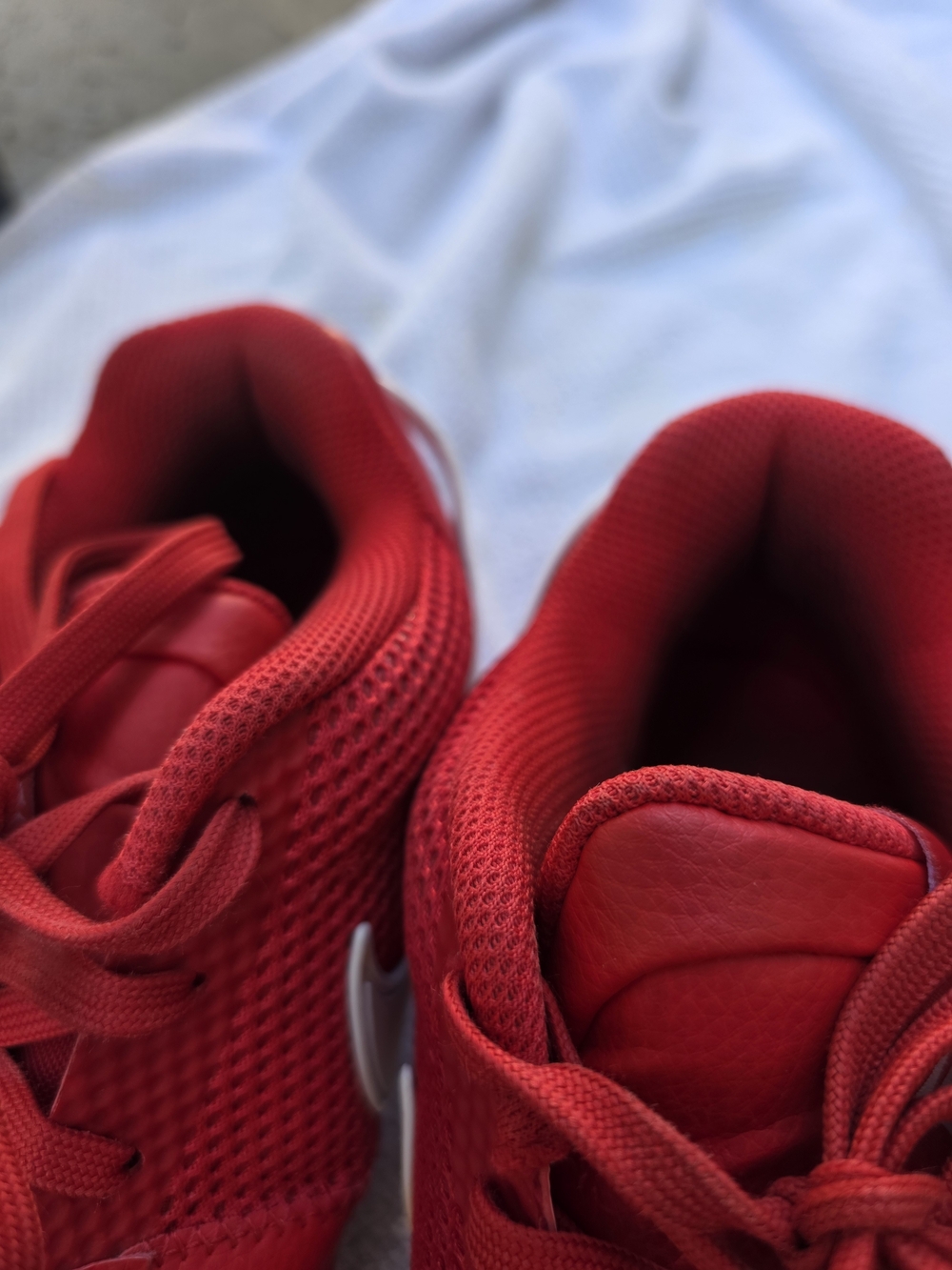 Nike Ja Morant 1 Men's Red Athletic Sneakers with White Accents - Picture 10 of 10